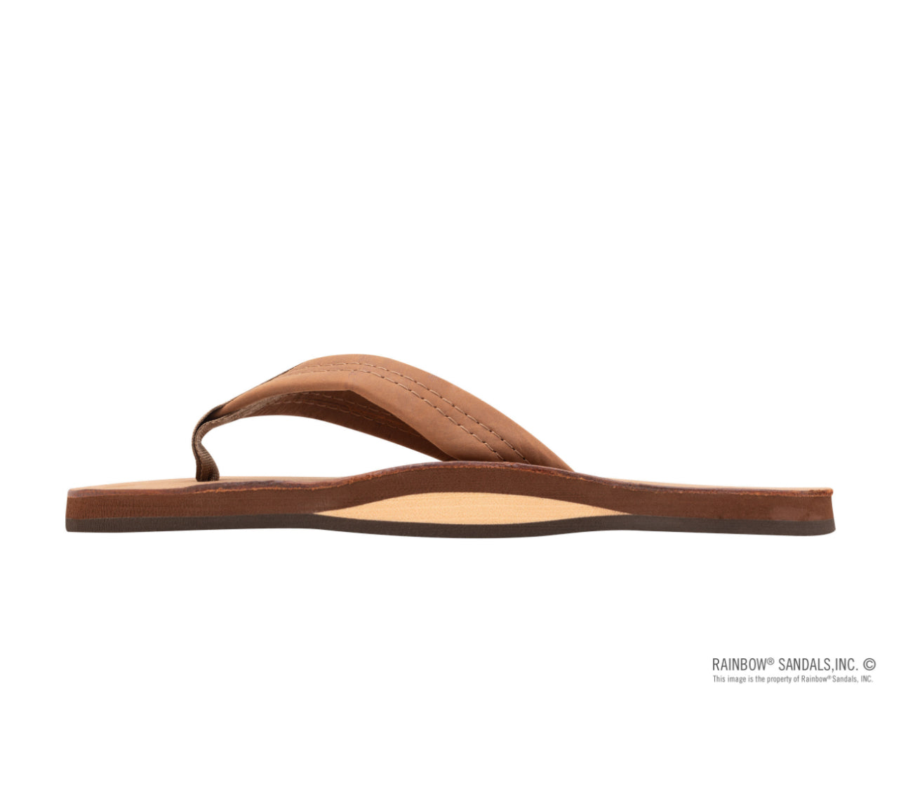 REDWOOD - Rainbow Single Layer Premier Leather with Arch Support 1" Strap