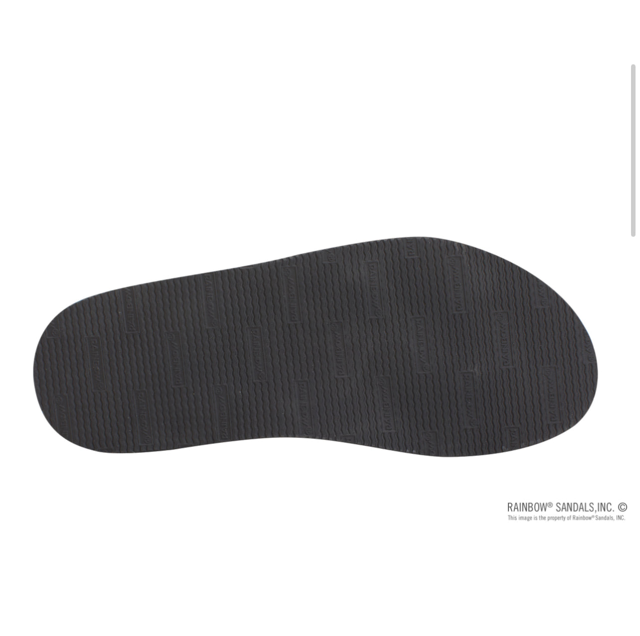 GREY - Rainbow Single Layer Premier Leather w/Arch Support 1” Strap