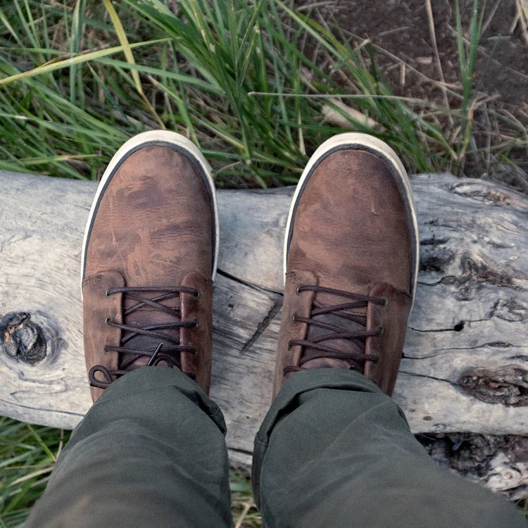 KEKAHA WATERPROOF LEATHER BOOTS - Olukai Toffee/Off White