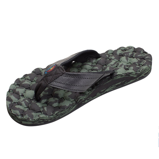 HOLO HOLO GERRY LOPEZ DYNAMIC DENSITY RUBBER SIGNATURE SANDAL - Rainbow Black/Green Camo MENS