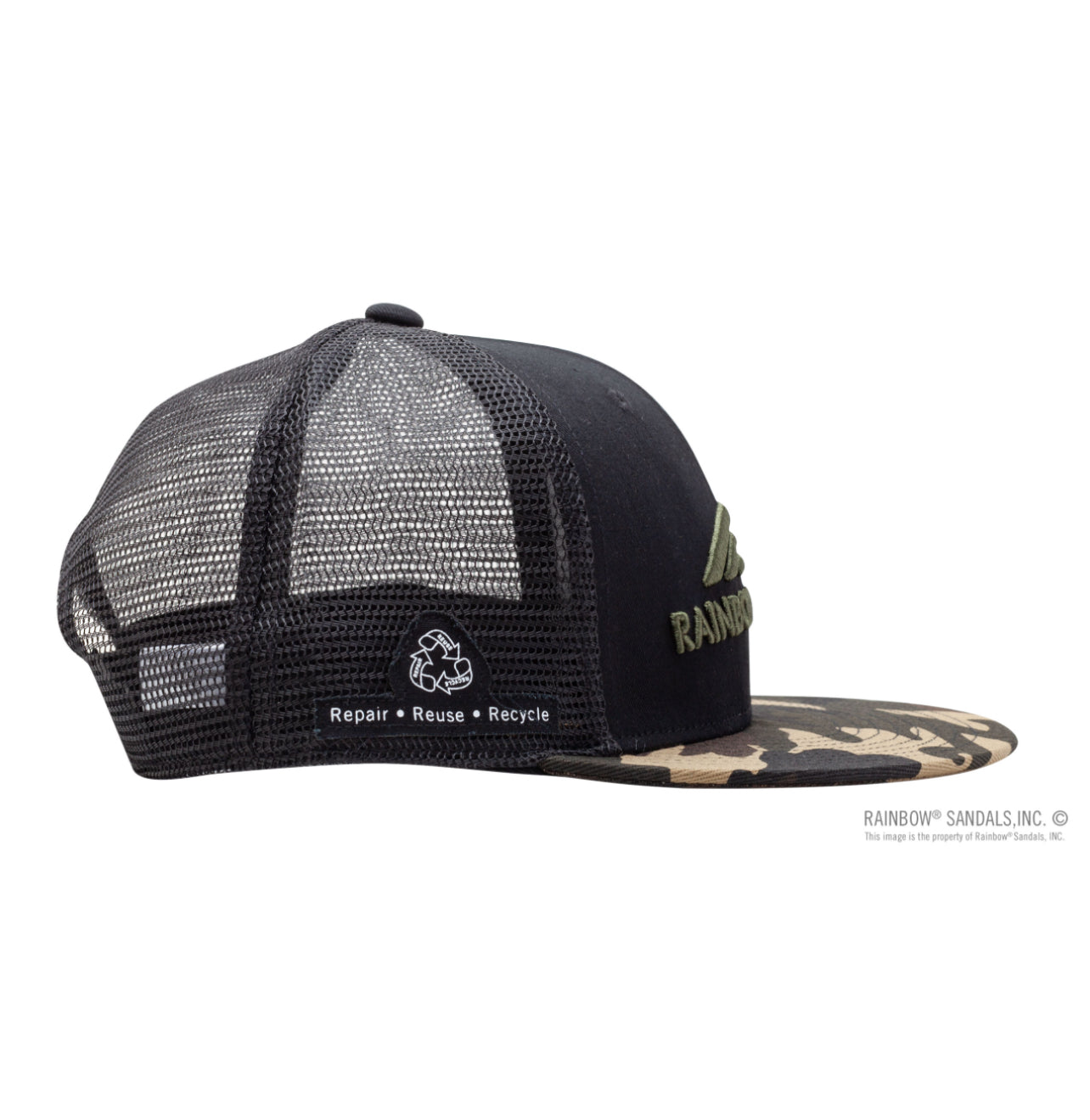 TRUCKER SNAP BACK HAT - Rainbow Sandals Camo