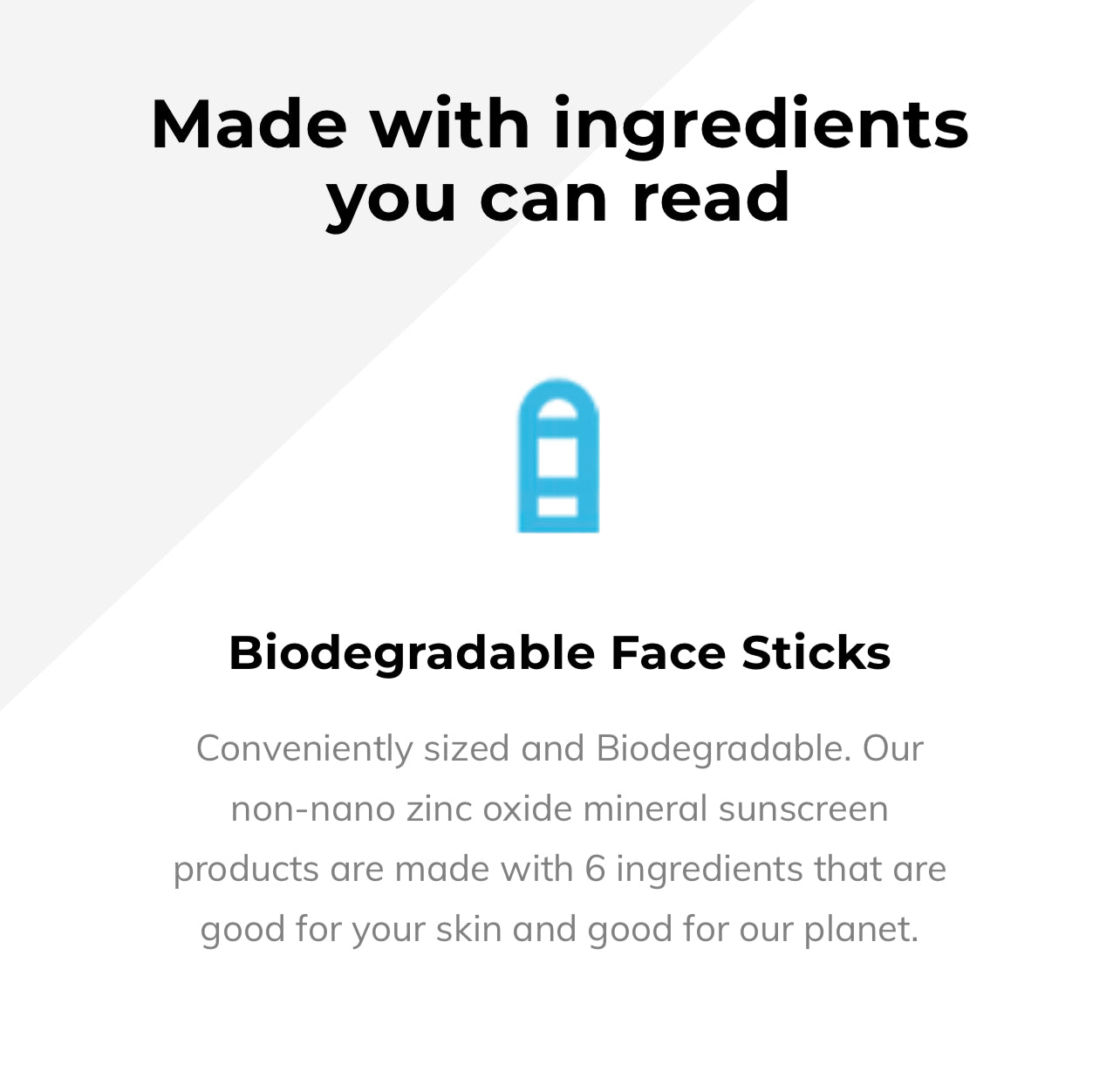 YEABAH Biodegradable Facestick Sunscreen - SPF 25