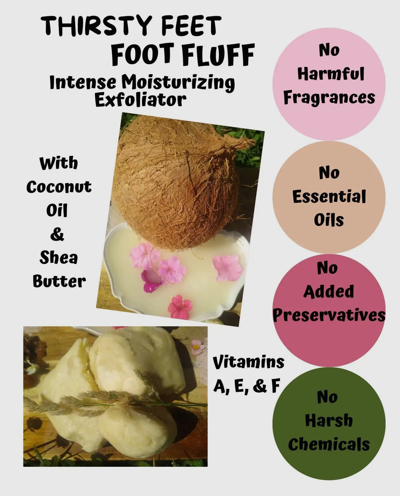 THIRSTY FEET FOOT FLUFF - Lavender Salt 8 oz