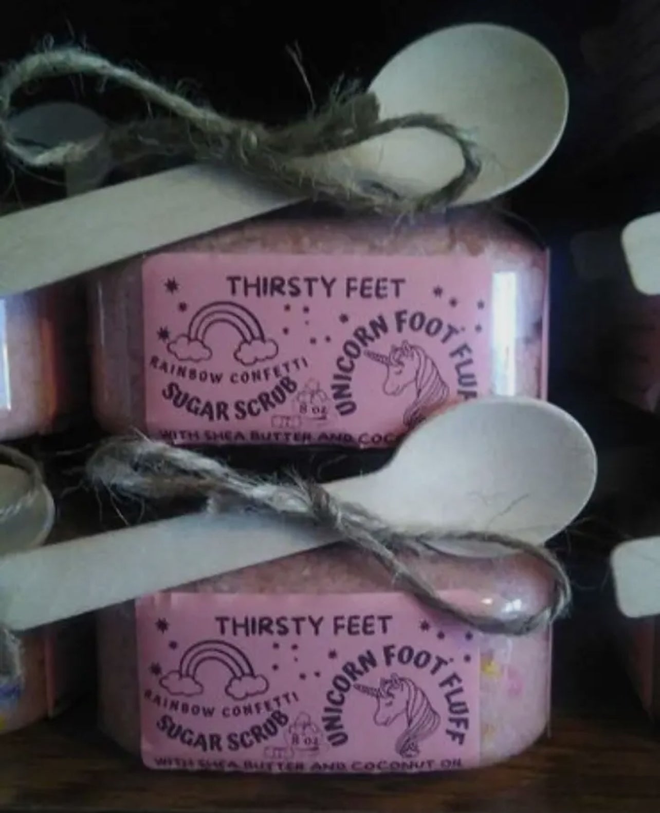 THIRSTY FEET FOOT FLUFF - Rainbow Confetti Unicorn 8oz