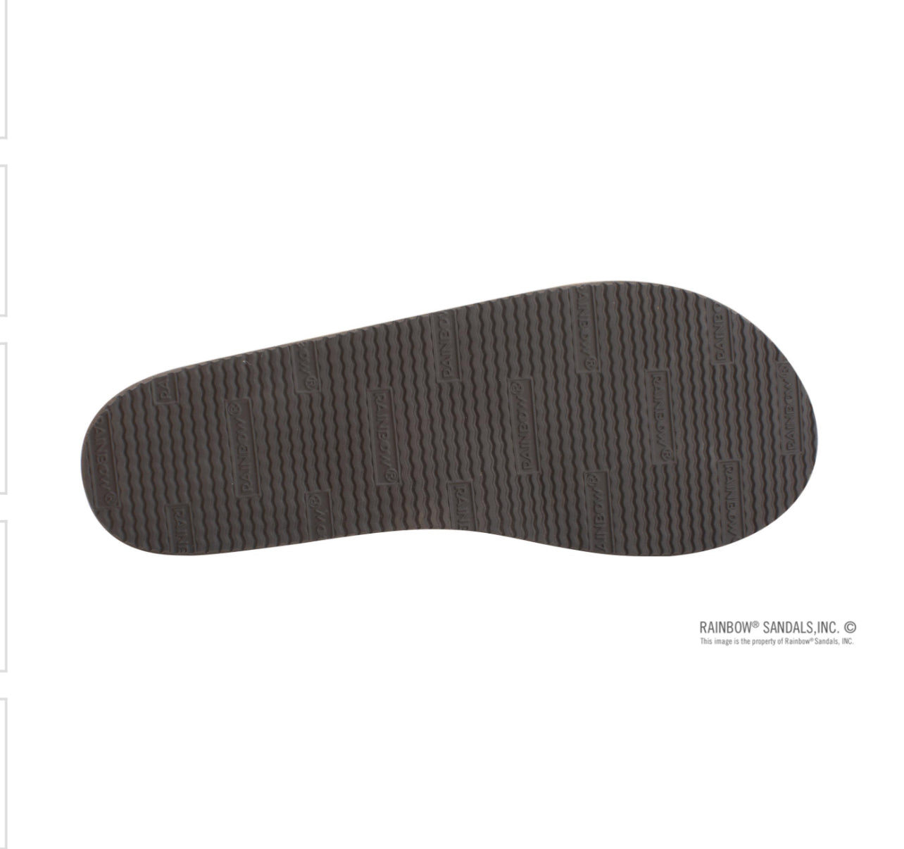 THE MADISON SIERRA BROWN - Rainbow Single Layer Arch Support with a Braid on a 1/2" Narrow Rolled Strap