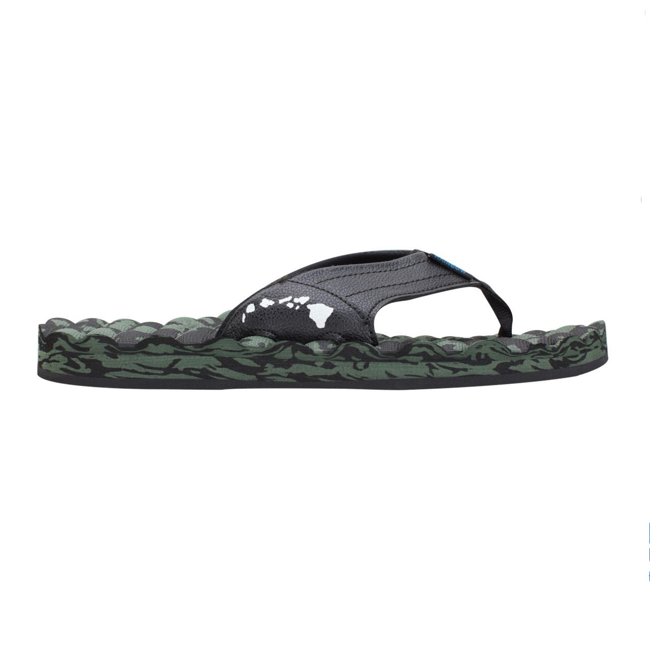 HOLO HOLO GERRY LOPEZ DYNAMIC DENSITY RUBBER SIGNATURE SANDAL - Rainbow Black/Green Camo MENS