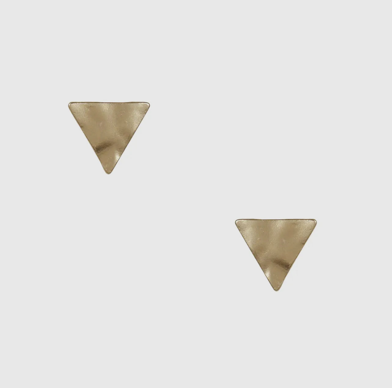 Hammered Triangle Earrings