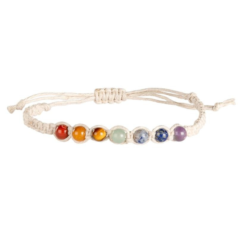 Hemp Gemstone Pull-Tie Bracelets