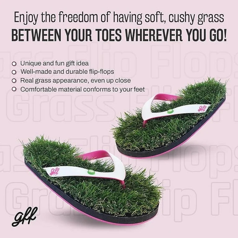 GRASS FLIP FLOPS! No watering required