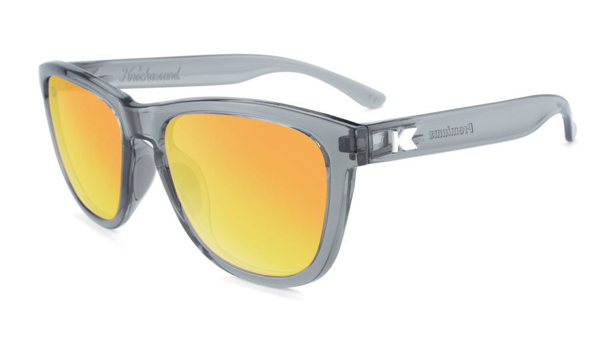 CLEAR GREY/SUNSET PREMIUMS SPORT - Polarized Knockaround Sunglasses