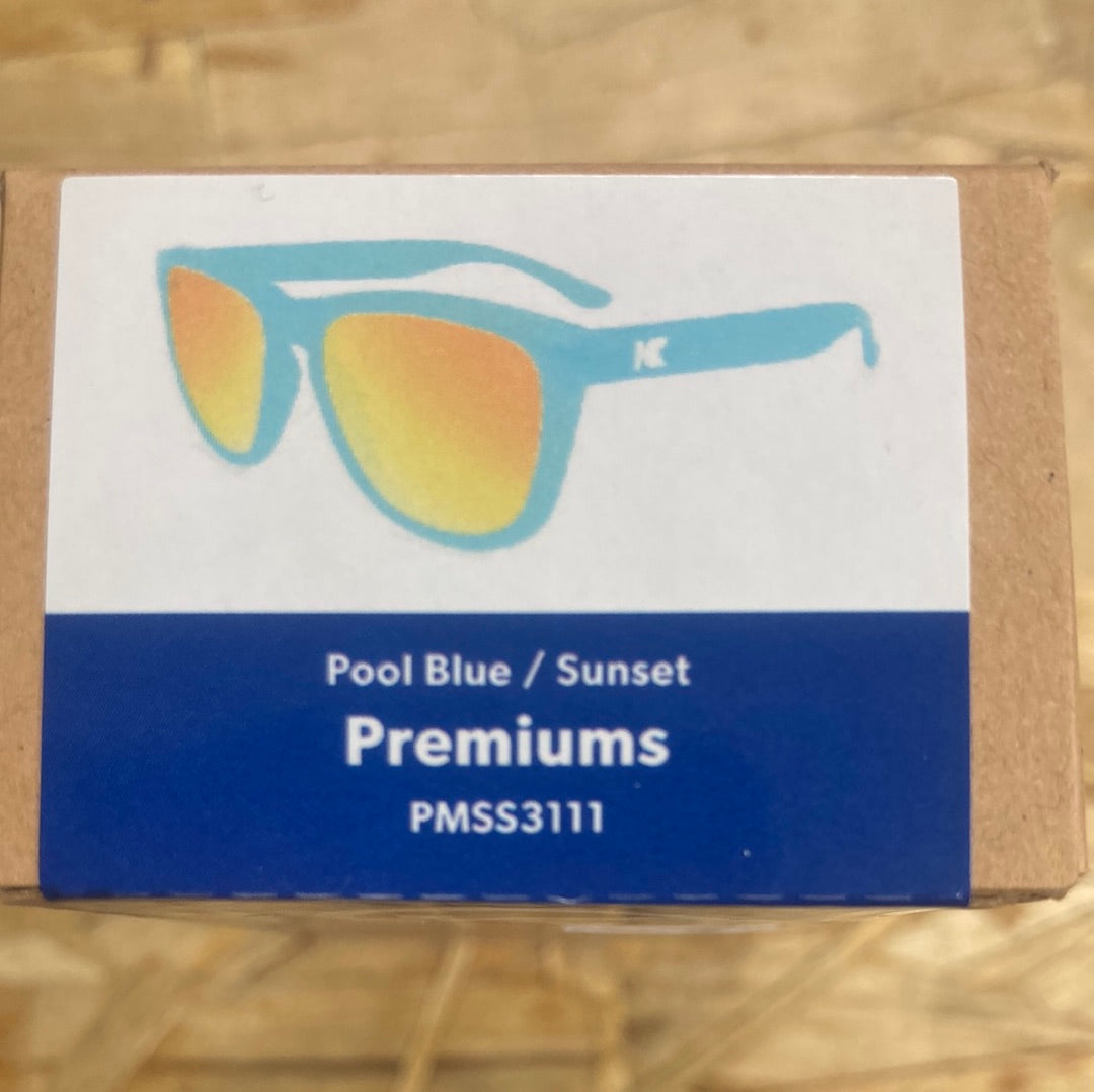 POOL BLUE/SUNSET PREMIUMS - Polarized Knockaround Sunglasses