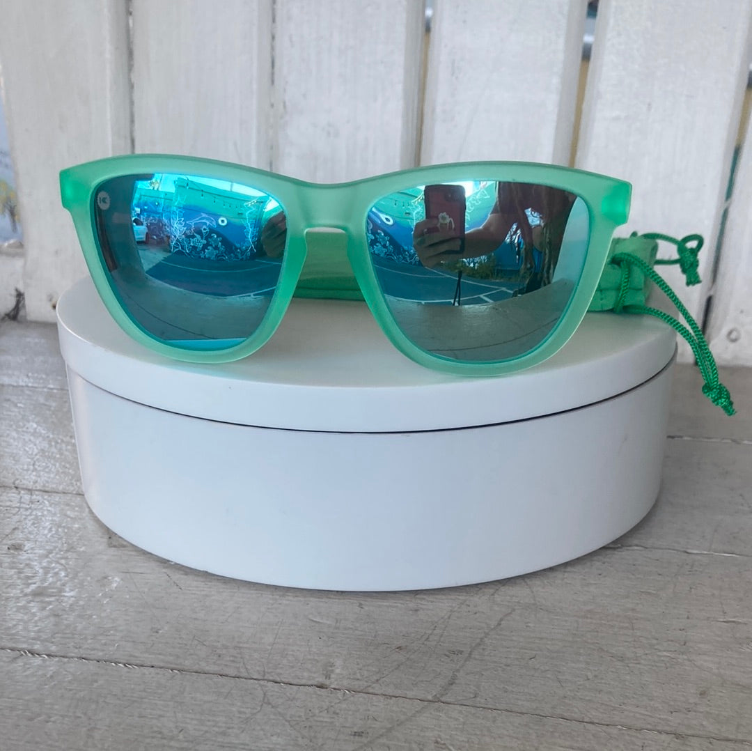 FROSTED RUBBER MINT/AQUA PREMIUMS - Polarized Knockaround Sunglasses